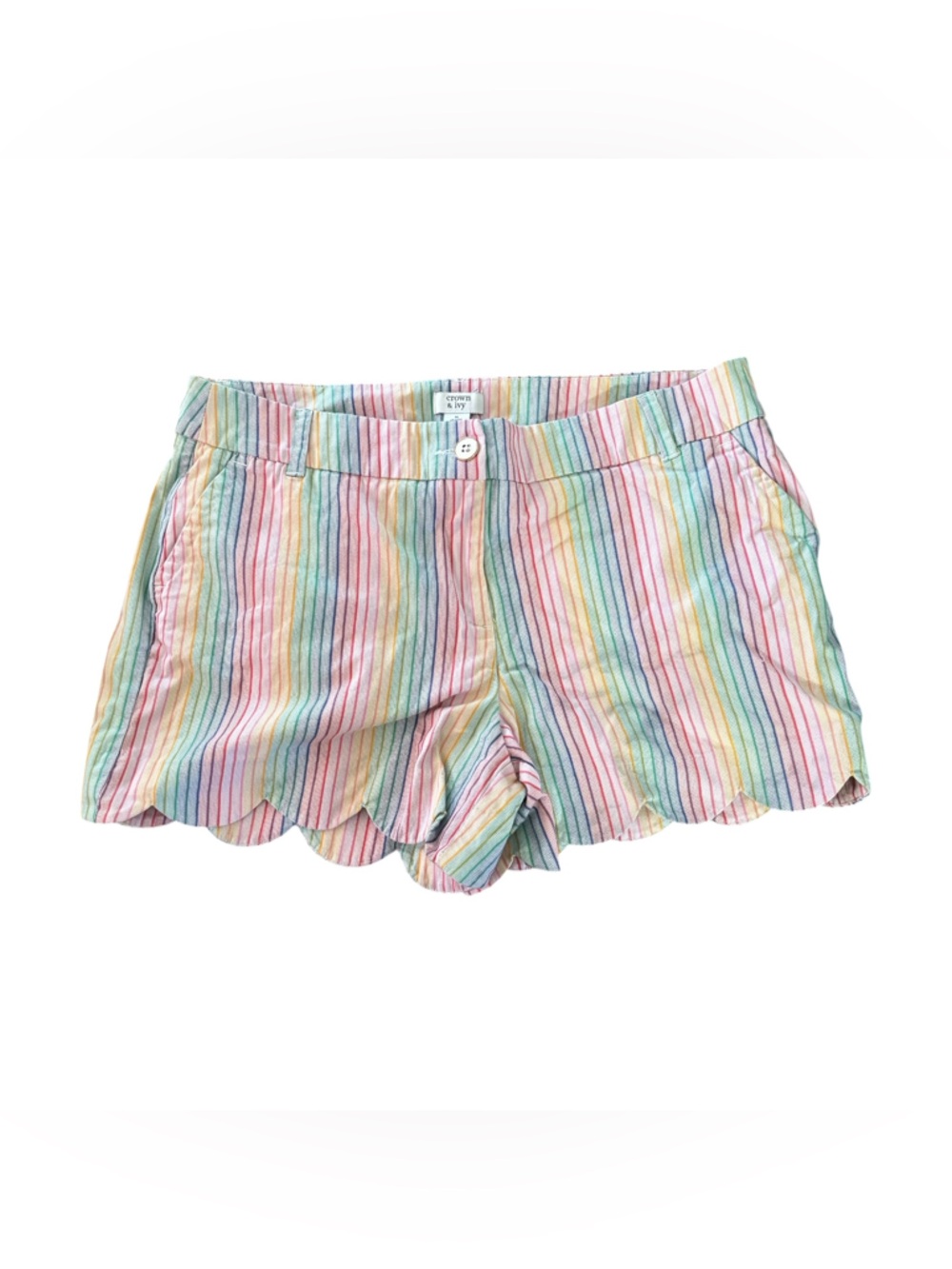 Crown and ivy rainbow shorts size 14